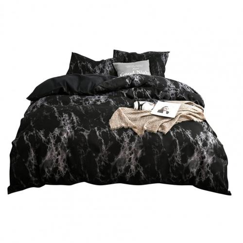 Marble Black Pattern Bedding Comforter Set
