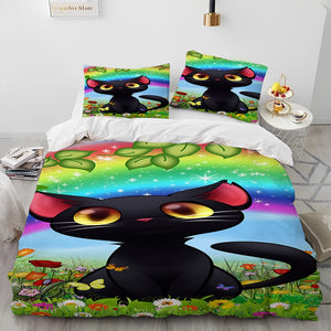 Cat Themed Bedding Set