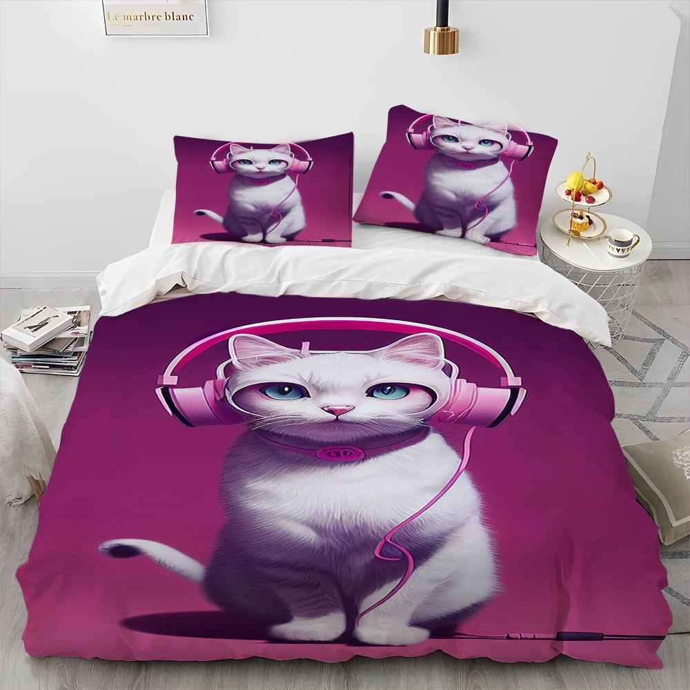 Cat-themed Bedding