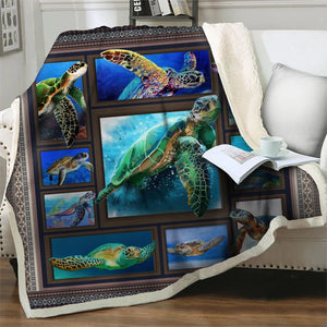 Lovely Dolphin 3D Print Sherpa Blanket Fleece Throw Blankets For Beds Sofa Adults Kids Couch Quilts Cover Home Decor Child Gifts