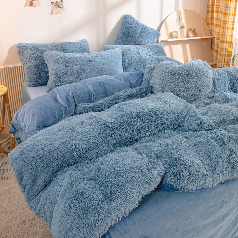 Cozy Fur-Like Comforter Set