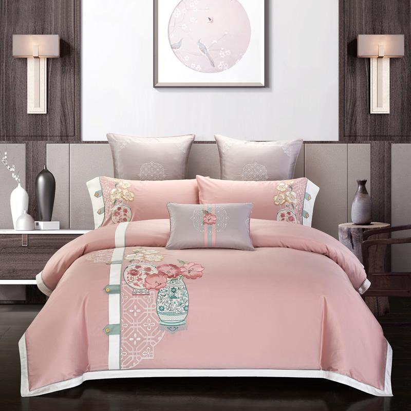 Chinoiseries Embroidery Duvet Cover