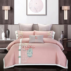 Elegant Embroidered Bed Cover