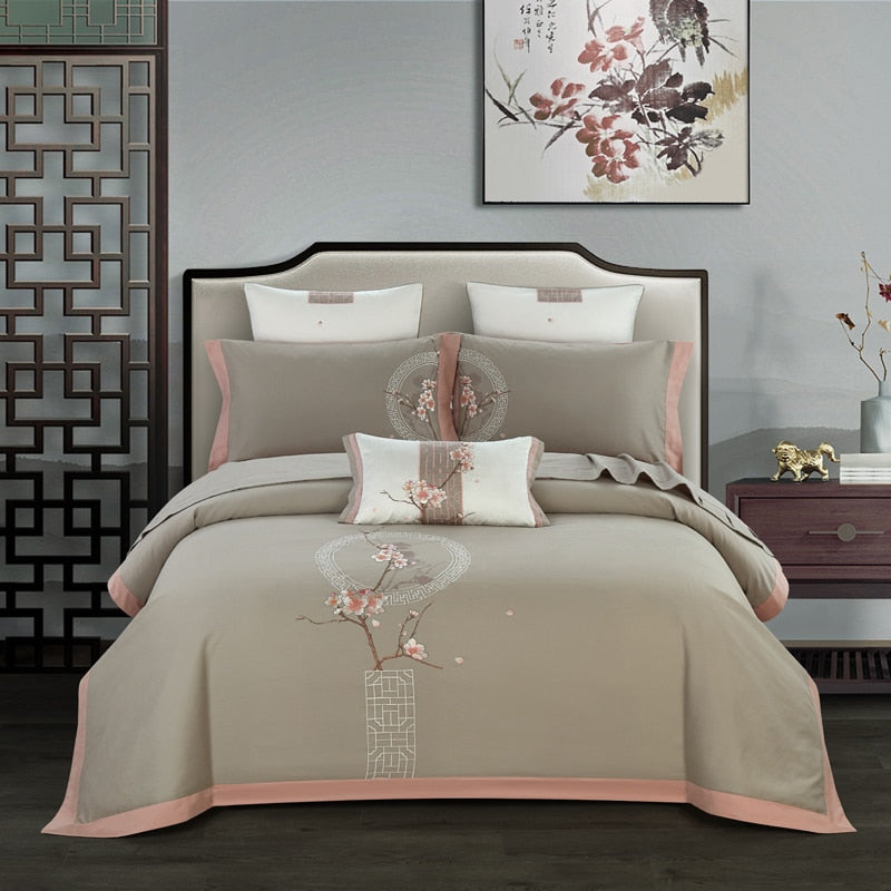 Asian-inspired Bedding