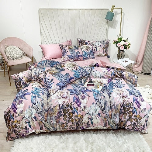 Flamingo Print Comforter Set