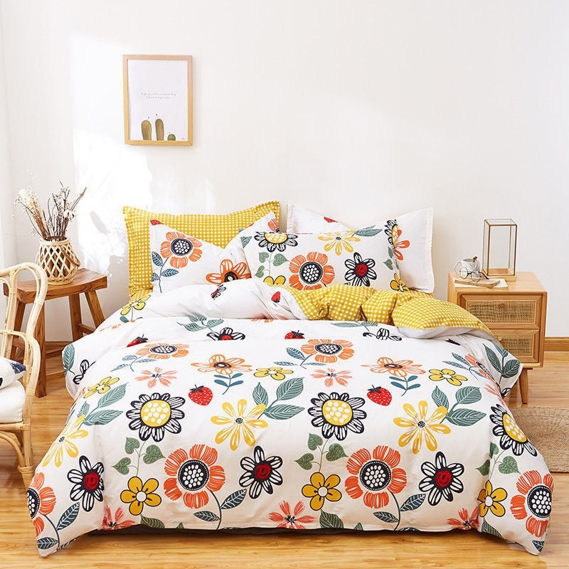 Canadian Bed Set with Cute Duvet Cover