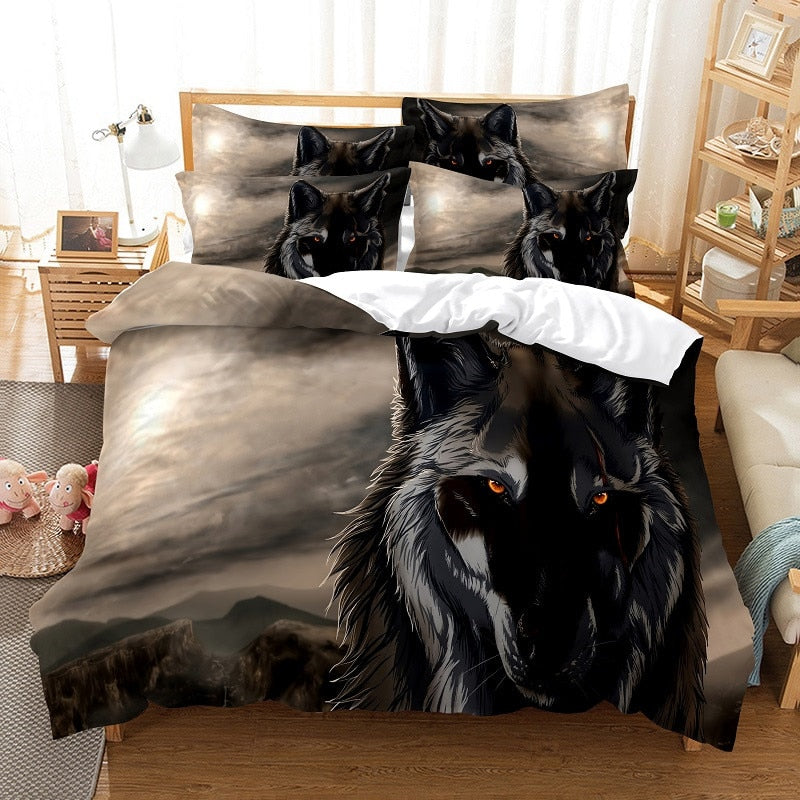 Love Wolf Bedding Set