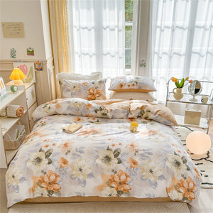 USA and Canada Floral Bedspread