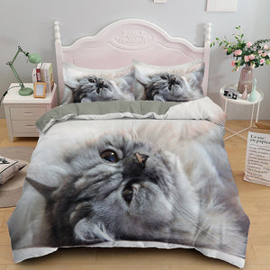 Cat-themed bedding