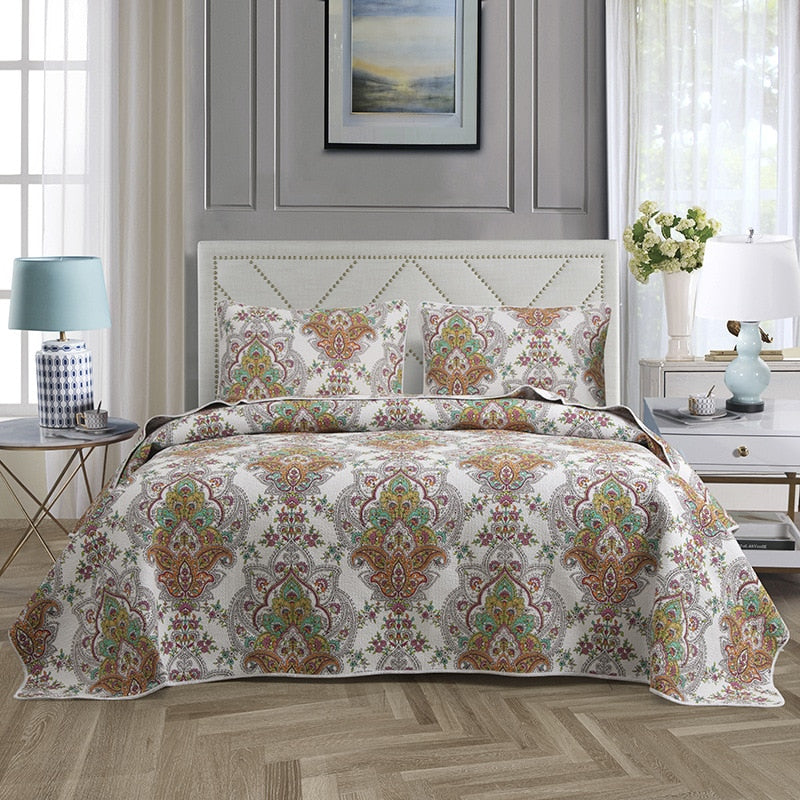 Botanical Quilt Bed Coverlet