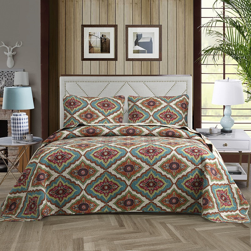 Botanical Quilt Bed Coverlet